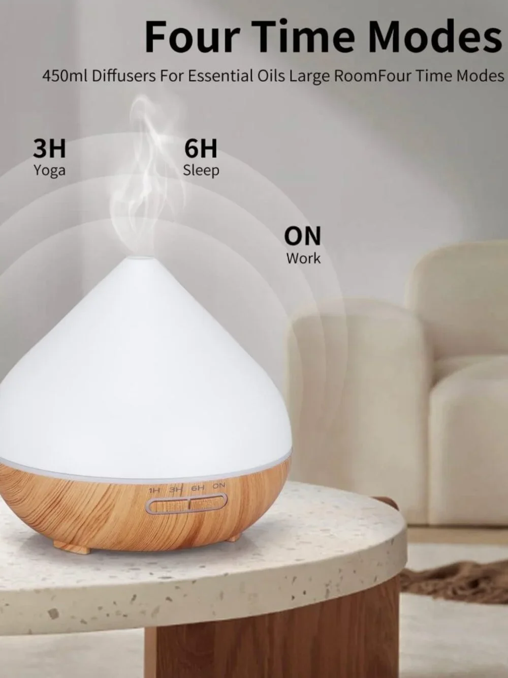 SILVERCREST Ultrasonic Aromatherapy Lavender Essential Oil Mist Diffuser NEW